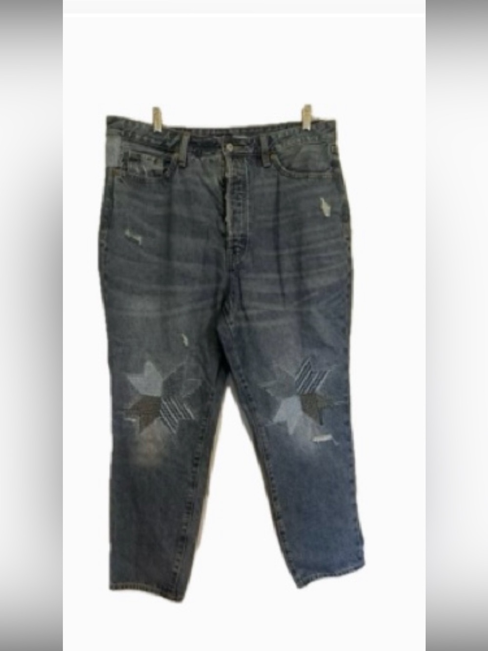 Old Navy O.G. Straight Leg Jeans with Star Patch Knees